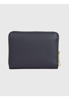 Billetera Azul Iconic Mediana Con Cierre Para Mujer Tommy Hilfiger