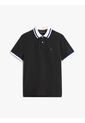Polo Negro De Corte Regular Con Logo Tommy Hilfiger de Tommy Hilfiger