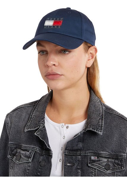 Gorra De Béisbol Elevated Con Logo Mujer Azul Tommy Hilfiger