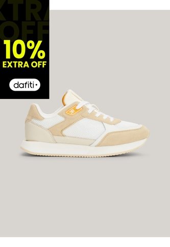 Tenis Blanco Elevated Con Suela Dentada Fina Tommy Hilfiger Tommy Hilfiger