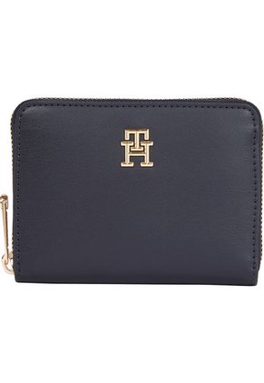 Billetera Azul Iconic Mediana Con Cierre Para Mujer Tommy Hilfiger