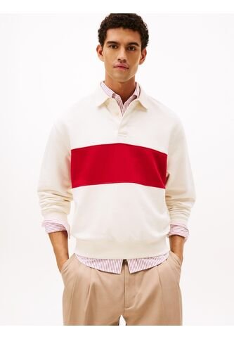 Saco Blanco De Rugby Con Diseño Color Block Tommy Hilfiger Tommy Hilfiger