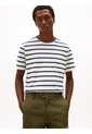 Camiseta Blanca De Rayas Con Cuello Redondo Tommy Hilfiger de Tommy Hilfiger