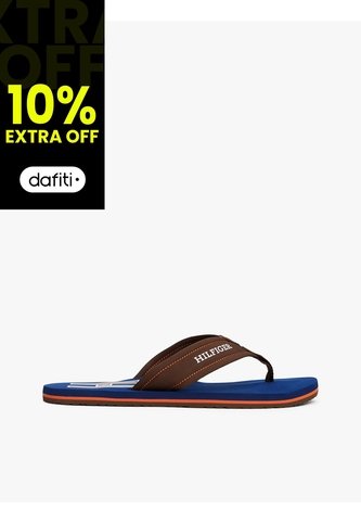 Sandalias Marrón Con Monotipo Hilfiger Tommy Hilfiger Tommy Hilfiger