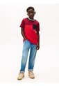 Camiseta Roja Con Diseño Colorblock Tommy Hilfiger de Tommy Hilfiger