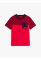 Camiseta Roja Con Diseño Colorblock Tommy Hilfiger de Tommy Hilfiger