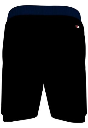 Pantaloneta De Baño Negra Con Cordón Tommy Hilfiger