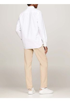 Camisa Blanca Oxford Heritage De Corte Regular Tommy Hilfiger