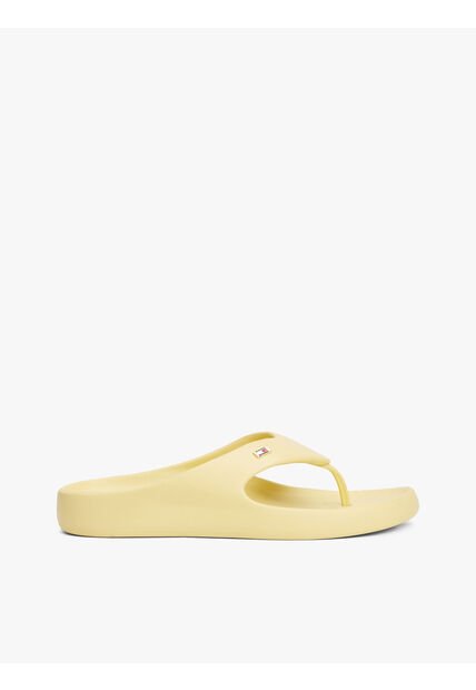 Sandalias Amarillo Anatómicas Con Logo Esmaltado Tommy Hilfiger