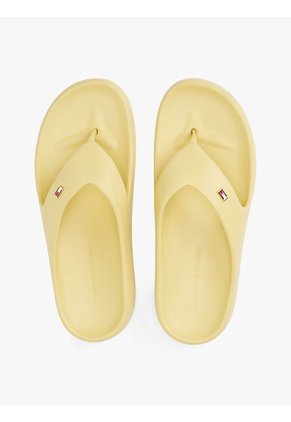 Sandalias Amarillo Anatómicas Con Logo Esmaltado Tommy Hilfiger