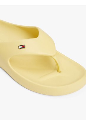 Sandalias Amarillo Anatómicas Con Logo Esmaltado Tommy Hilfiger