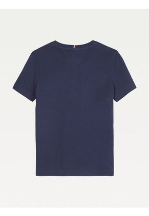 Camiseta Essential De Algodón Niño Azul Tommy Hilfiger