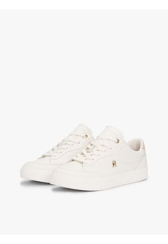 Tenis Blanco En Cuero Con Monograma TH Tommy Hilfiger Tommy Hilfiger