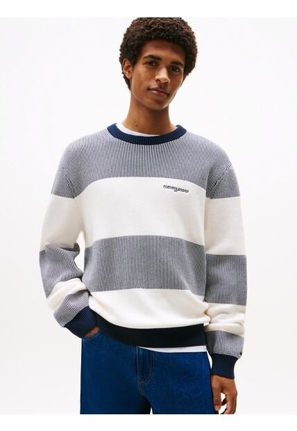 Saco Gris De Corte Regular Con Diseño De Rayas Texturizadas Tommy Jeans