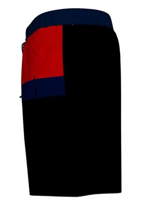 Pantaloneta De Baño Negra Con Cordón Tommy Hilfiger