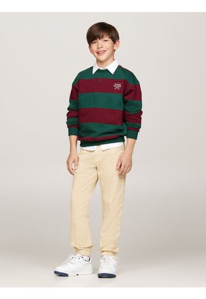 Jogger Amarillo Niño Con Logo Monotipo En Los Cordones Tommy Hilfiger