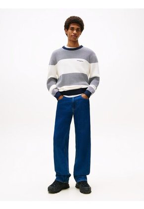 Saco Gris De Corte Regular Con Diseño De Rayas Texturizadas Tommy Jeans