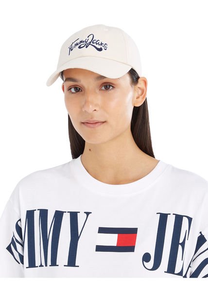 Gorra Beige De Verano Tommy Jeans Para Mujer Tommy Hilfiger