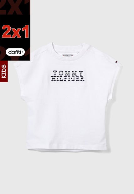 Camiseta Blanco-Azul Navy Tommy Hilfiger