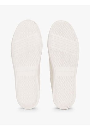 Tenis Blanco En Cuero Con Monograma TH Tommy Hilfiger