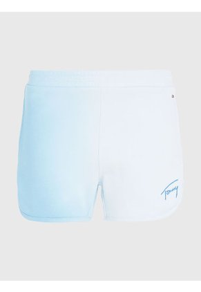 Pantalón Corto Signature Con Efecto Degradé Mujer Celeste Tommy Jeans