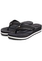Sandalias Negro De Cuña Con Insignia Tommy Hilfiger de Tommy Hilfiger
