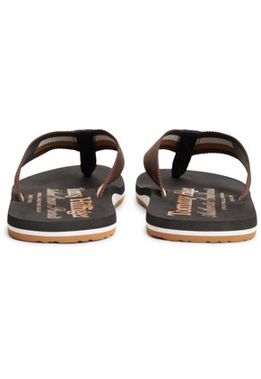 Sandalias Marrón De Playa Con Logo Tommy Hilfiger