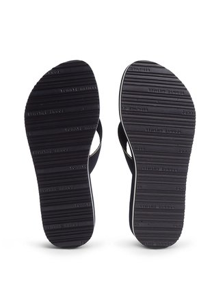 Sandalias Azul Marino De Cuña Con Insignia Tommy Hilfiger