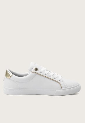 Tenis Lifestyle Blanco-Dorado Tommy Hilfiger
