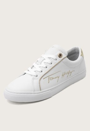 Tenis Lifestyle Blanco-Dorado Tommy Hilfiger