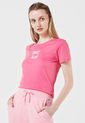 Camiseta Fucsia-Blanco Tommy Jeans de Tommy Hilfiger