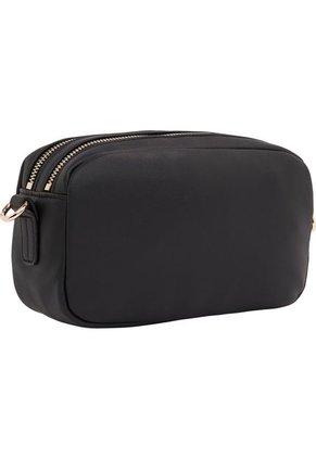 Bolso Negro Cruzado Con Insignia Del Monograma TH Tommy Hilfiger