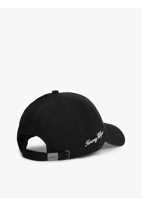 Gorra Negra De Béisbol Con Logo Bordado Tommy Hilfiger