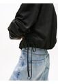 Chaqueta Negra Con Cremallera Y Cordón Lateral Tommy Jeans de Tommy Hilfiger