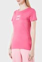 Camiseta Fucsia-Blanco Tommy Jeans de Tommy Hilfiger