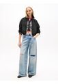Chaqueta Negra Con Cremallera Y Cordón Lateral Tommy Jeans de Tommy Hilfiger