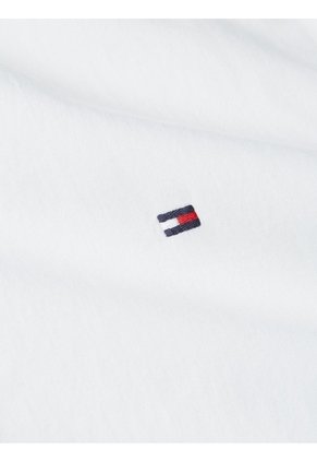 Camisa Blanca Flex Poplin Solid De Manga Corta Tommy Hilfiger
