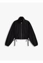 Chaqueta Negra Con Cremallera Y Cordón Lateral Tommy Jeans de Tommy Hilfiger