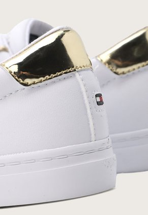 Tenis Lifestyle Blanco-Dorado Tommy Hilfiger