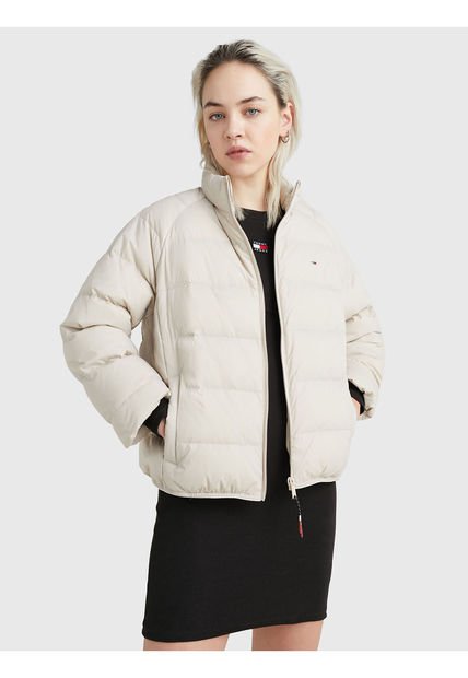 Chaqueta Ligera Acolchada Mujer Beige Tommy Jeans