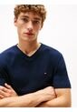 Camiseta Azul De Cuello En V Tommy Hilfiger de Tommy Hilfiger