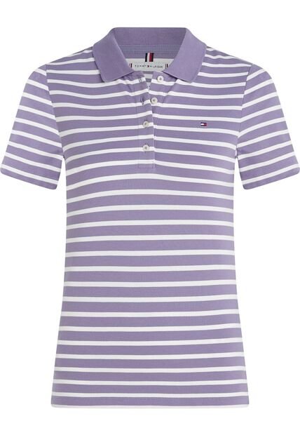 Polo Purpura 1985 Collection Slim De Piqué Tommy Hilfiger