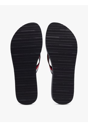 Sandalias Azul Marino De Cuña Con Tiras Distintivas Tommy Hilfiger