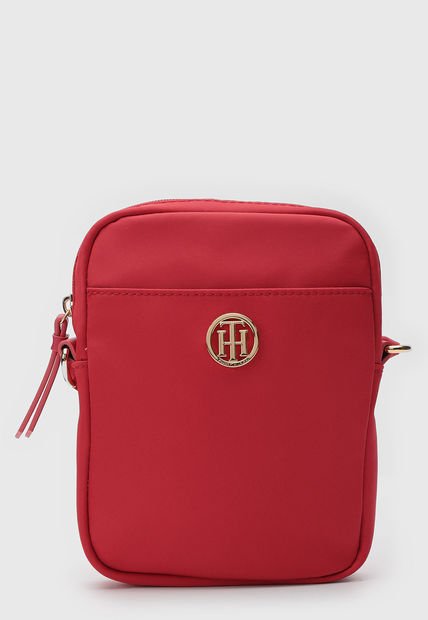 Bolso Manos Libres Rojo-Dorado TOMMY HILFIGER