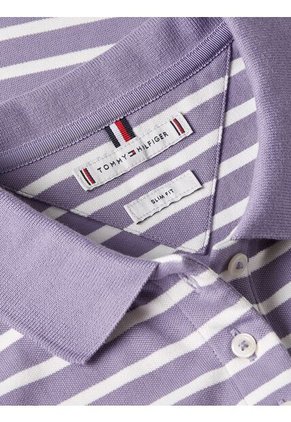 Polo Purpura 1985 Collection Slim De Piqué Tommy Hilfiger