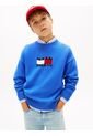 Saco Azul De Cuello Redondo Con Logo Tommy Hilfiger de Tommy Hilfiger