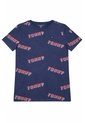 Camiseta Azul Para Niño Oscuro Con Estampado AOP Tommy Hilfiger de Tommy Hilfiger