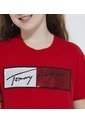 Camiseta Roja Para Niña Con Bandera Estampada De  Tommy Hilfiger de Tommy Hilfiger
