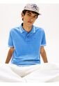 Polo Celeste De Corte Regular Ribeteado Con Logo Tommy Jeans de Tommy Hilfiger