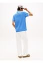 Polo Celeste De Corte Regular Ribeteado Con Logo Tommy Jeans de Tommy Hilfiger